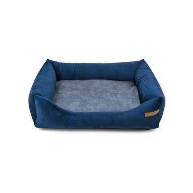 REXPRODUCT Krevet za pse SoftBED Eco L, 75×85 cm, plavo-tamnosivi