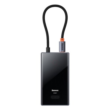 BASEUS USB-C hub, 4 x USB-A, sivi