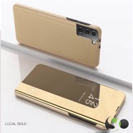 CLEAR VIEW Standing Cover za Samsung A22 4G Zlatni