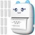 IZOXIS Mini Bluetooth termalni pisač za naljepnice, fotografije i etikete, 11 rola papira