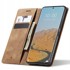 Preklopna maskica novčanik za Xiaomi Poco X7 / Xiaomi Redmi Note 14 Pro / Xiaomi Redmi Note 14 Pro+ 5G, smeđa