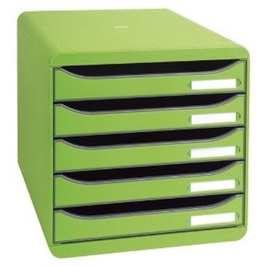 MULTIFORM Office Set ladica, 5 ladica, zelena