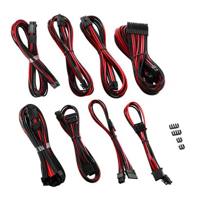 CORSAIR Kabel CableMod RT-Series Pro ModMesh 12VHPWR Dual Kit for ASUS/Seasonic CM-PRTS-16X2KIT-NKKR-R, crno-crveni