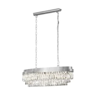 EGLO Visilica Valparaiso 10xE14 10x40W D-900, krom, kristal