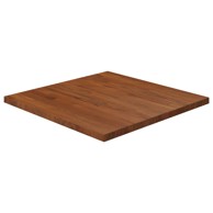 Četvrtasta stolna ploča smeđa 60x60x2,5 cm tretirana hrastovina