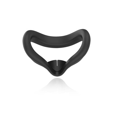 Silikonska maska za lice, kompatibilna s Meta Quest 3S, crna