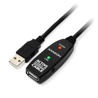 AXAGON Aktivni USB produžni kabel ADR-205, USB-A na USB-A, 5 m
