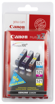 CANON Tinta za printer CLI-521 pakiranje C/M/Y