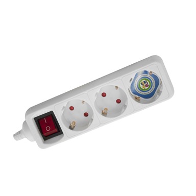 COMMEL Prenosiva utičnica 3-STR, 1,4m + prekidač