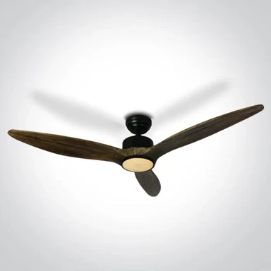 ONE LIGHT Stropni ventilator 25w led 22w cctv ip20 230v tamno drvo dm6312d/b/v