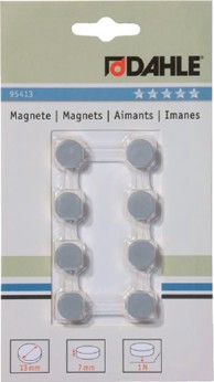 DAHLE Magneti Φ13 mm, sivi, 8/1