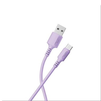 ADDA Kabel USB-200-PU Fusion Charge+Data USB-A na Type-C 3.1A, ljubičasti, 1.2M