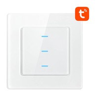 AVATTO Pametni zidni prekidač Wi-Fi N-TS10-W3, 3 kanala, Tuya, bijeli
