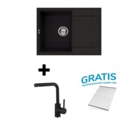 ELLECI Sudoper Easy 135 + slavina SHR L Nero