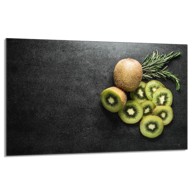 TMK Staklena zaštita za štednjak ili ploču za kuhanje 80 x 52 cm, kiwi