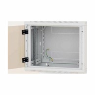 TRITON Zidni ormarić 18U 900 600x500, sivi, sastavljen, perforirana vrata