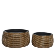 Pletena tegla Jolie 48 x 48 x 24 cm, svijetlo smeđa 