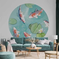 Tapeta Pond in Japan, 230x230 cm, okrugla
