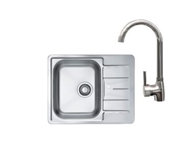 ALVEUS Sudoper LINE 60 PP FI114 i slavina NELA