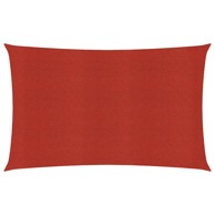 Jedro za zaštitu od sunca 160 g/m² crveno 3 x 6 m HDPE