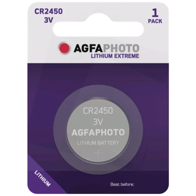 AGFA Baterija litijska CR2450, 3V dugmasta, blister pakiranje 1 kom (CR2450 B1)