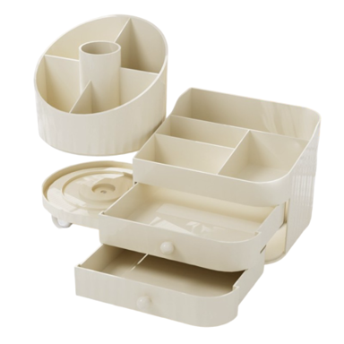 LIVEFY Organizator za kozmetiku Vanity, bež