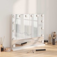 LED ogledalo za toaletni stolić, 44 x 10 x 53 cm, bijelo