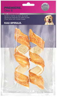 PREMIERE Poslastica za pse Chew It Spiral, s piletinom 120 g