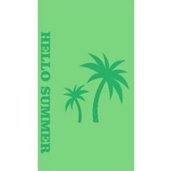 Ručnik za plažu, 70x150cm, palme, zelene