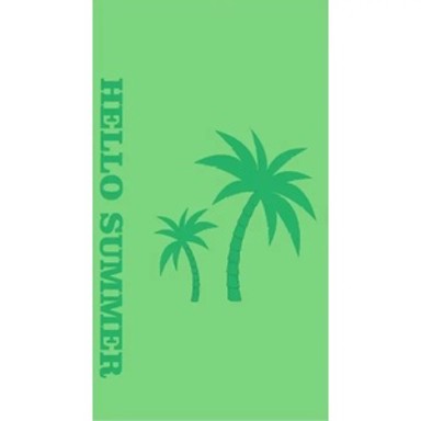 Ručnik za plažu, 70x150cm, palme, zelene