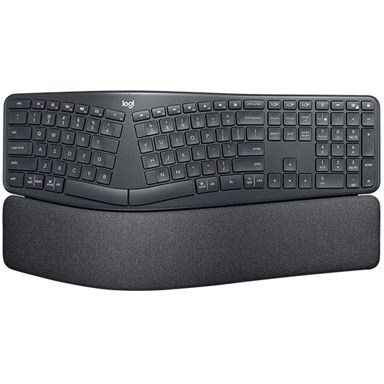 LOGITECH Tipkovnica Ergo K860, bežična, DE layout, crna