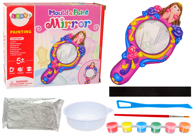 Set kreativno plastično ogledalo, kalup, gips i boje