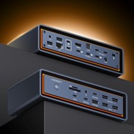 IVANKY Priključna stanica FusionDock Max 2, Thunderbolt 5, trostruki 6K@60Hz monitor, 140 W PD, 120 Gbps, 2 x HDMI, USB, 2.5GbE, SD/TF
