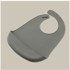 INTERBABY Silikonski podbradak za bebe Petrol Grey, siva