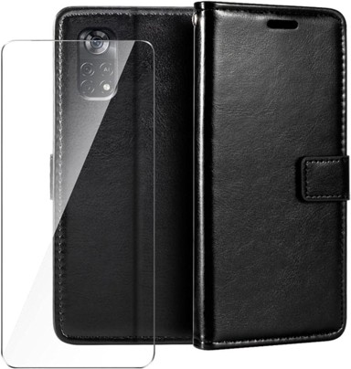 NIKCORP Preklopna torbica za Xiaomi Poco X4 Pro 5G, crna