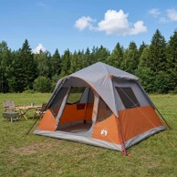Instant šator s krovom, 305 × 275 × 190 cm, sivi i narančasti