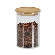 KESPER Posuda za začine, 10x15 cm, staklo i bambus