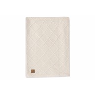 JOLLEIN Dekica Check Knit 100x150 cm, zobena s Teddy Fleece podstavom  