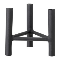 BLOOMINGVILLE Crni aluminijski svijećnjak Deeb, visina 20 cm