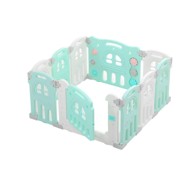 MAMAKIDS Modularni vrtić za djecu, suhi bazen 120×120, zeleno-bijela