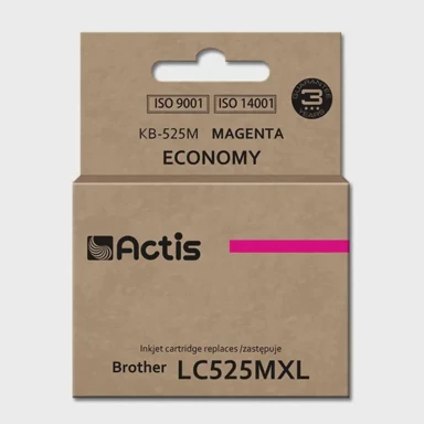 ACTIS Tinta za pisač KB-525M, zamjena za Brother LC-525M, standardna, 15 ml, magenta