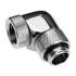 ALPHACOOL Kutni adapter 90° Eiszapfen, rotirajući, G1/4 vanjski na G1/4 unutarnji navoj, krom