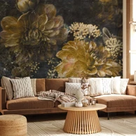 Foto tapeta Retro Flowers, druga varijanta, 100x70 cm