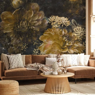 Foto tapeta Retro Flowers, druga varijanta, 100x70 cm
