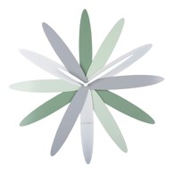 KARLSSON Zidni sat Bloom, ø 45 cm