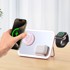 FORCELL Bežični punjač F-ENERGY Mag Mirror 3 u 1, 15 W, MagSafe kompatibilan, ružičasta