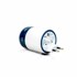 Putni adapter TRAVEL Blue, Twist & Slide Worldwide, Europe Edition 270, 2xUSB-A bijeli