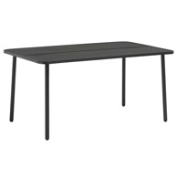 Vrtni stol, 150 x 90 x 72 cm, čelik, siva