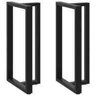Noge za barski stol T-oblika 2 kom crne 60x35x(110-111)cm čelik