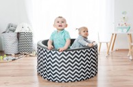 ELINELI Dječji bazen 90x40 cm, sa kuglicama 200 kom, crni